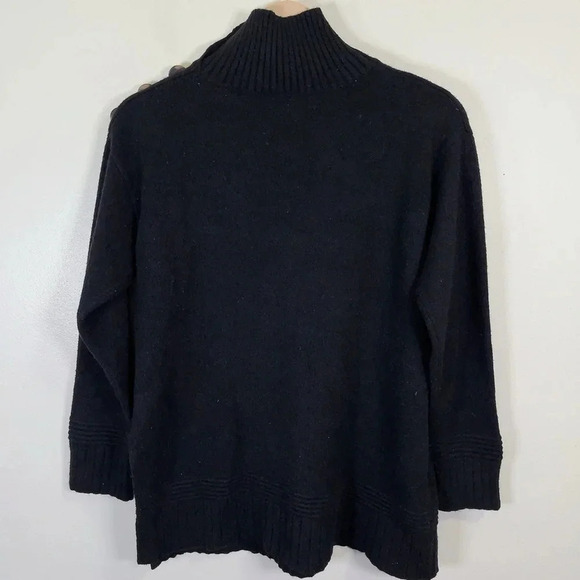 By Anthropologie Margarita Button  Collar Mock Neck Sweater - Picture 15 of 15